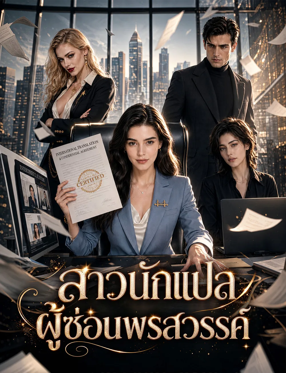 ซีรีส์แนวตั้ง สาวนักแปลผู้ซ่อนพรสวรรค์ ซับไทย ครบทุกตอน คมชัด HD