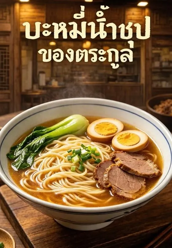 บะหมี่น้ำซุปของตระกูล