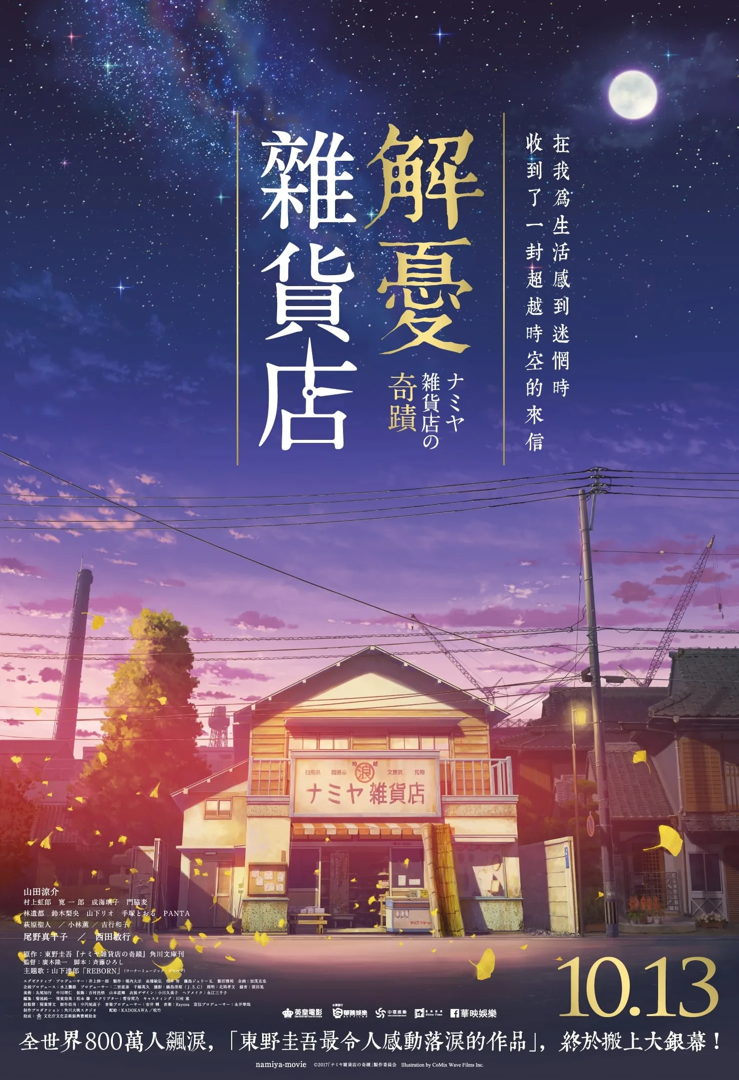 ภาพยนตร์ ปาฏิหาริย์ร้านชำของคุณนามิยะ ซับไทย ครบทุกตอน ดูฟรี HD