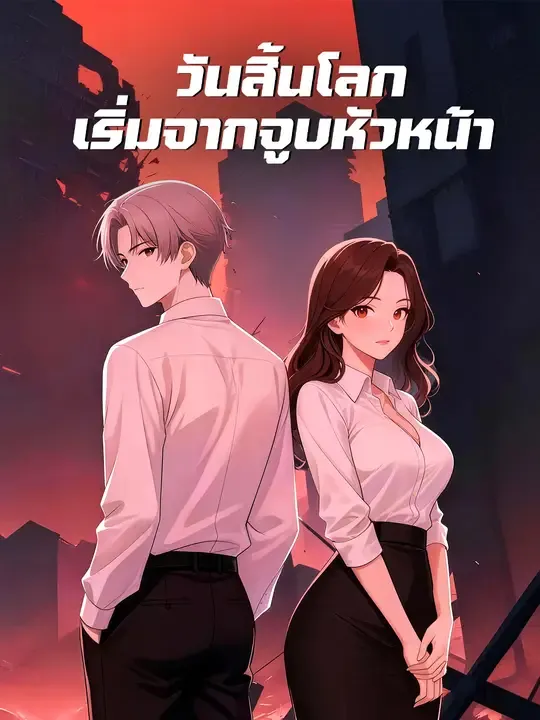 ซีรีส์แนวตั้ง วันสิ้นโลก เริ่มจากจูบหัวหน้า ซับไทย ครบทุกตอน ดูฟรี HD