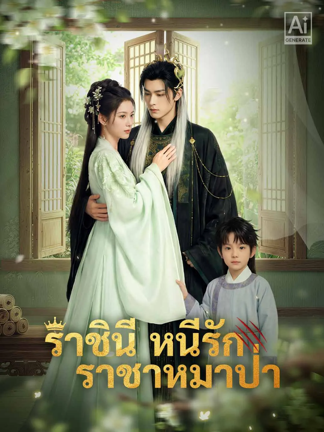 ซีรีส์แนวตั้ง (พากย์) ราชินีหนีรักราชาหมาป่า พากย์ไทย ครบทุกตอน คมชัด HD