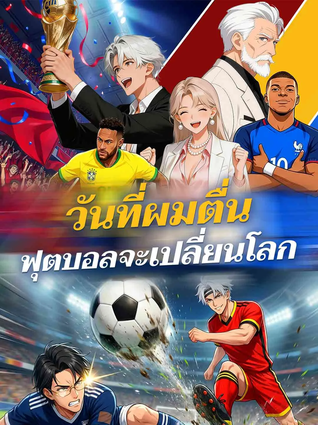ซีรีส์แนวตั้ง (พากย์) วันที่ผมตื่น ฟุตบอลจะเปลี่ยนโลก พากย์ไทย ครบทุกตอน ดูฟรี HD