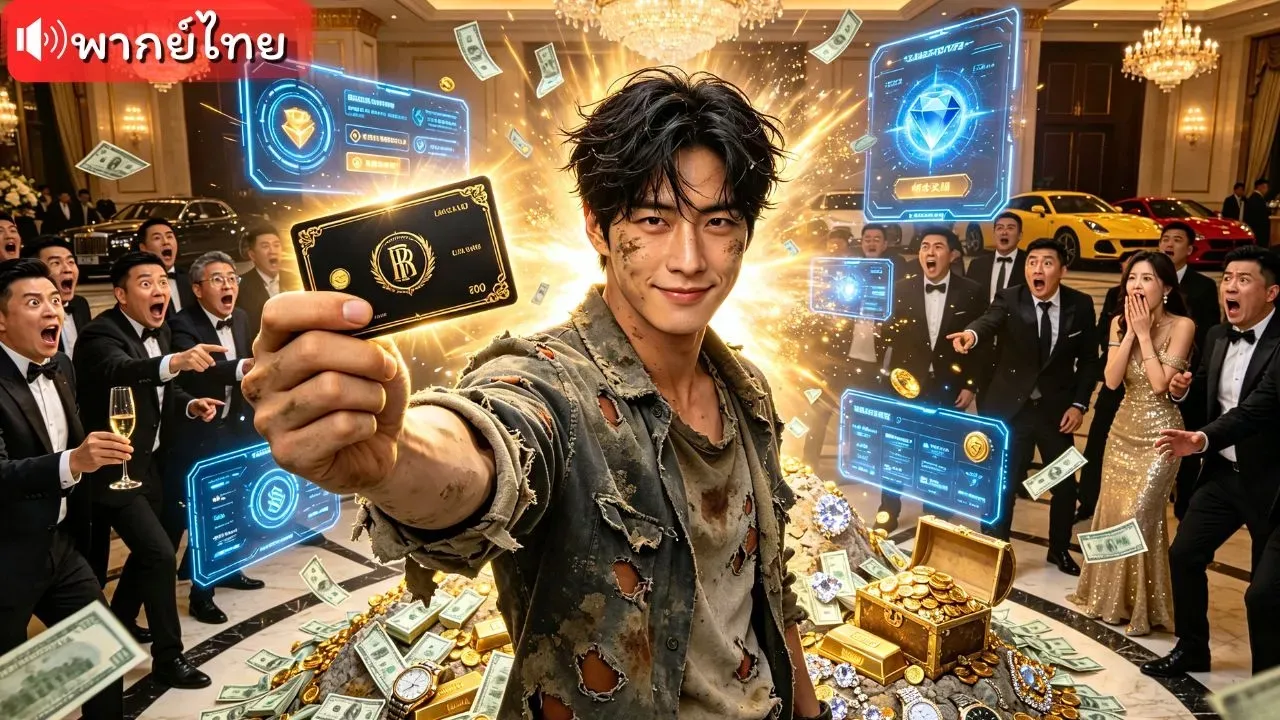 ซีรีส์แนวตั้ง (พากย์ไทย) หนุ่มเก็บขยะเปิดระบบโกง บัตรคนจนเป็นแบล็กการ์ด โม้อะไรเป็นจริงหมด พลิกชีวิตสู่มหาเศรษฐีในวันเดียว พากย์ไทย ครบทุกตอน คมชัด HD
