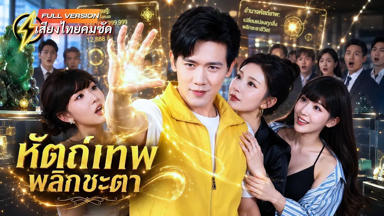 ซีรีส์แนวตั้ง (พากย์ไทย)  หนุ่มส่งอาหารถูกเมียด่าว่ากระจอก ดันได้พลังหัตถ์เทพจับอะไรก็รู้ราคา ก่อนพลิกชีวิตเป็นเศรษฐี พากย์ไทย ครบทุกตอน คมชัด HD